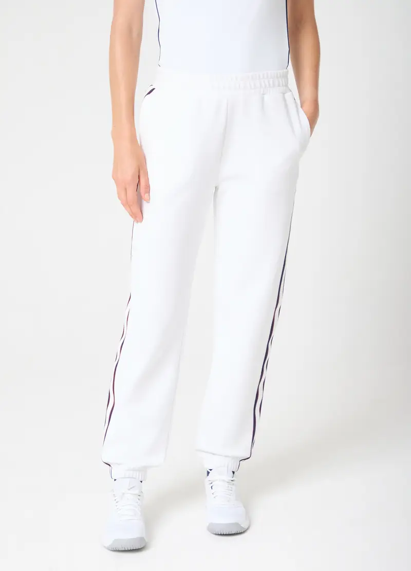 Jogger Con Bande Laterali A Contrasto Altavia Court, Donna, Bianco miniatura 2