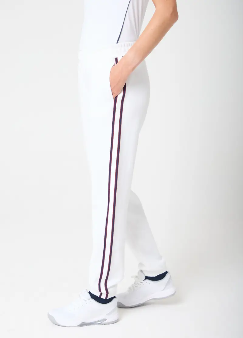 Jogger Con Bande Laterali A Contrasto Altavia Court, Donna, Bianco miniatura 3