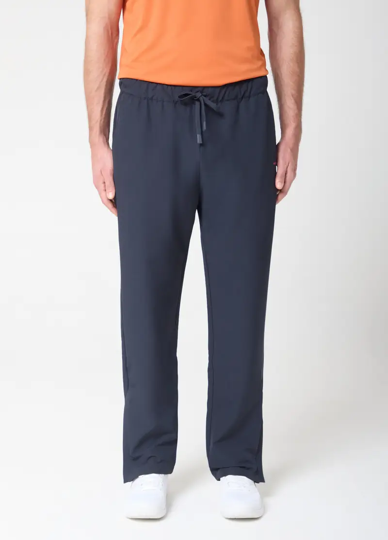 Jogger Sportivi Con Zip Sul Fondo Altavia Court, Uomo, Blu miniatura 2