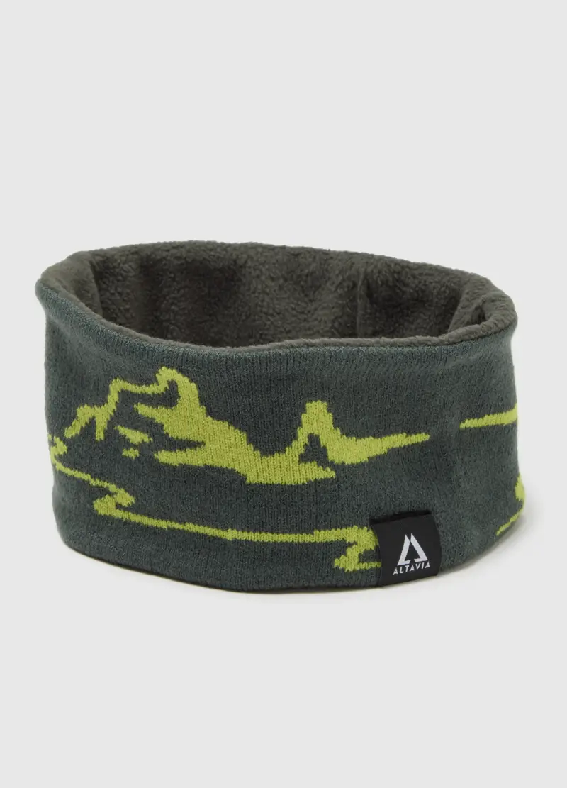 Fascia Jacquard Con Motivo Grafico A Contrasto Altavia With Deborah Compagnoni, Donna, Verde miniatura 3