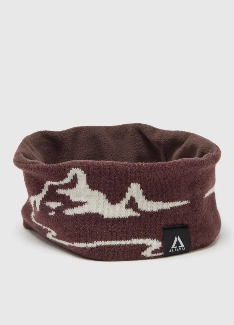 Fascia Jacquard Con Motivo Grafico A Contrasto Altavia With Deborah Compagnoni, Donna, Viola miniatura 3