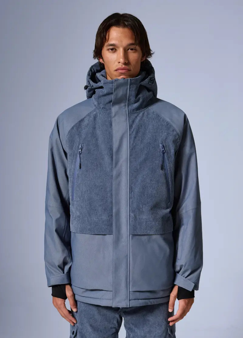 Giacca Da Sci Con Inserti In Velluto Altavia With Deborah Compagnoni, Unisex, Blu miniatura 2