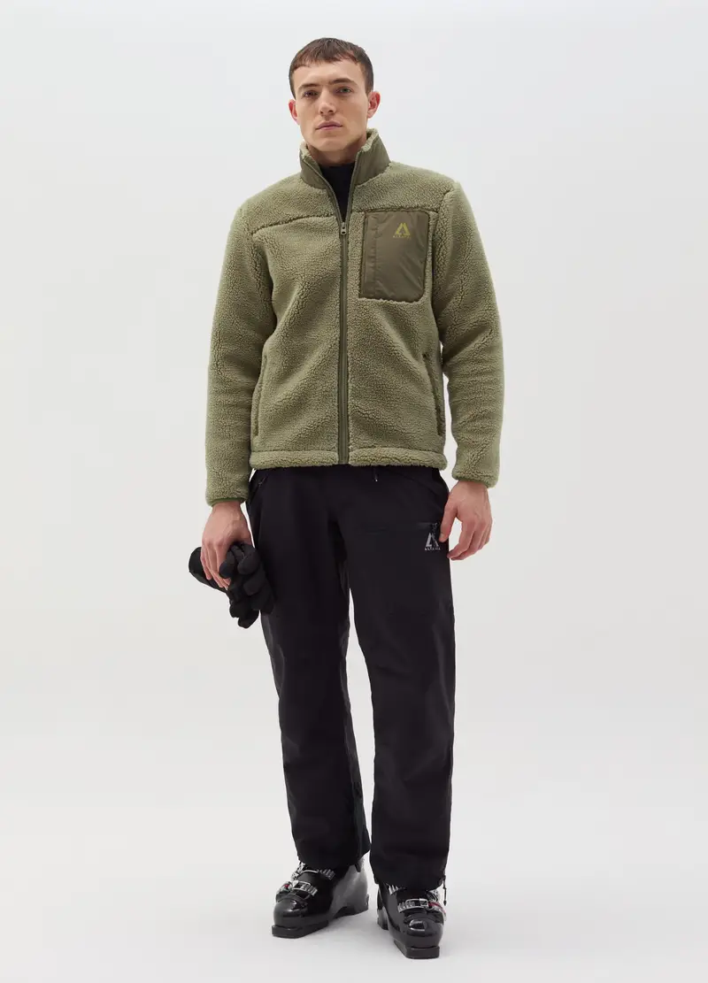 Giacca Sherpa Full Zip Altavia With Deborah Compagnoni, Uomo, Verde