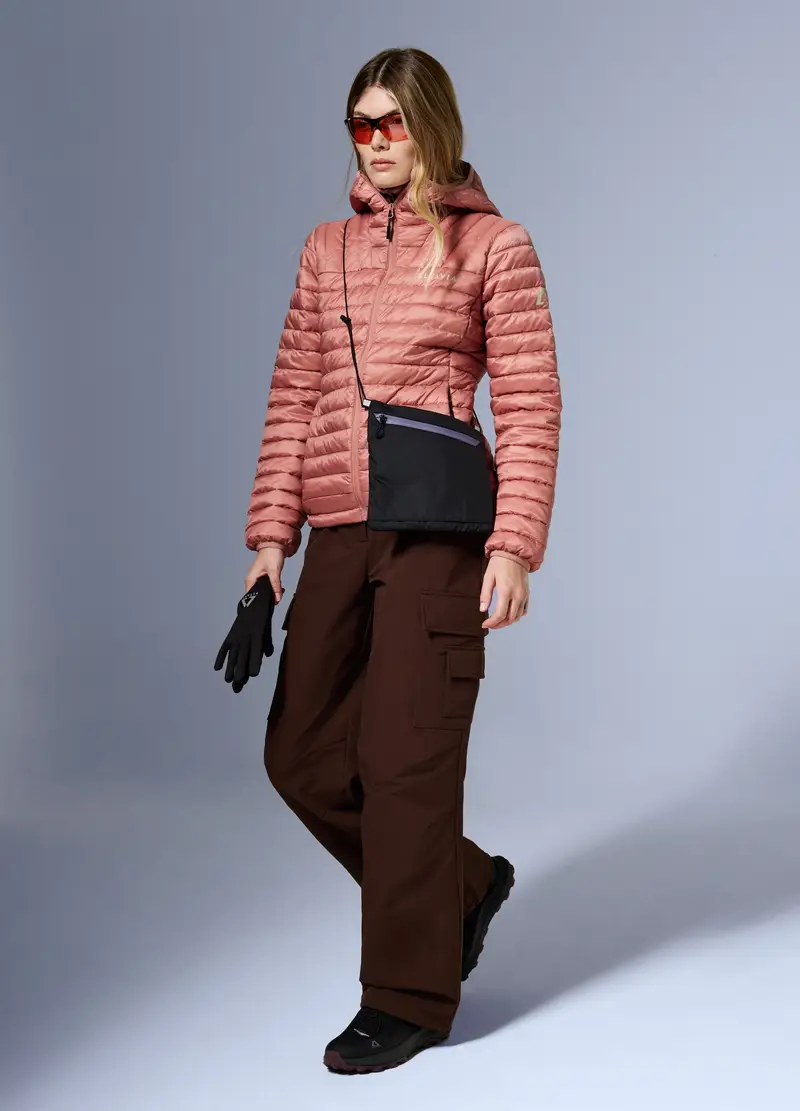 Giacca Ultralight Con Cappuccio Altavia With Deborah Compagnoni, Donna, Rosa miniatura 2