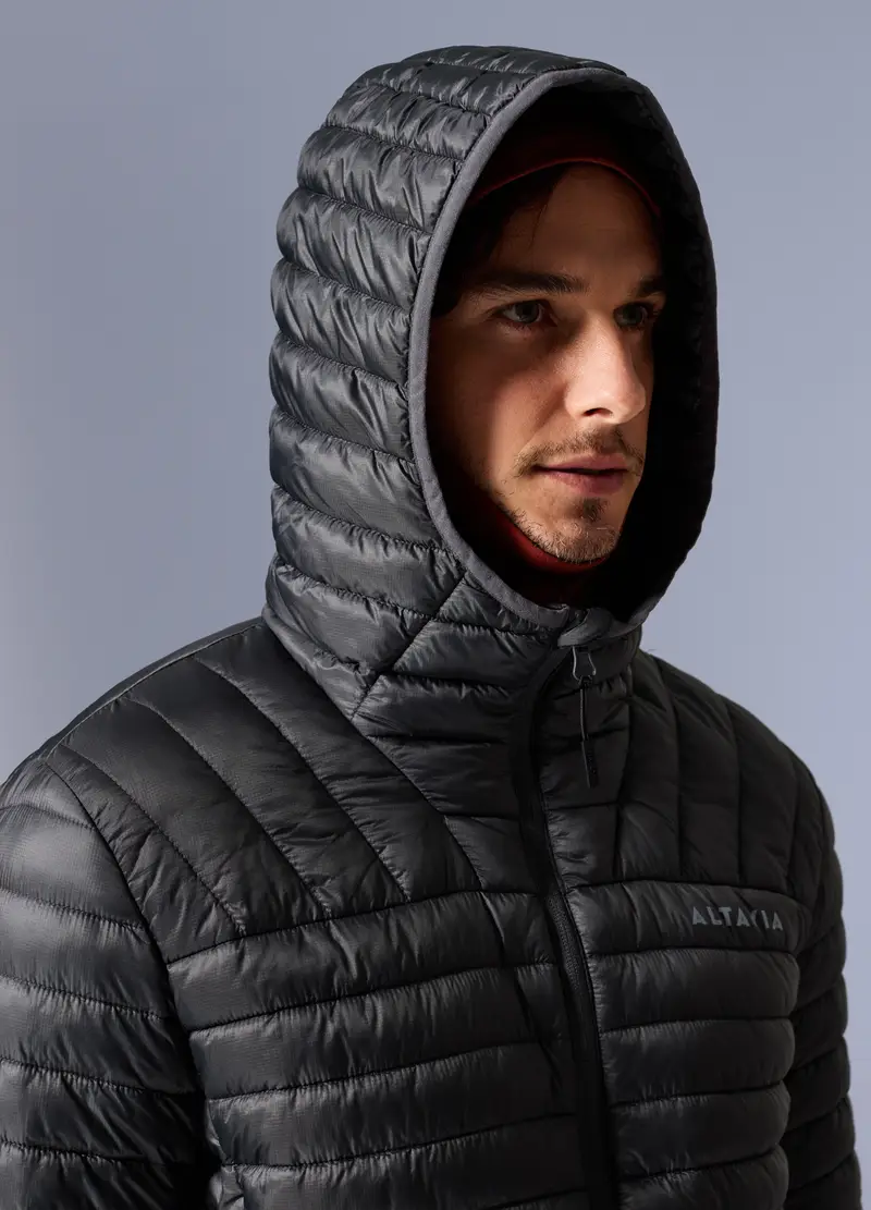 Giacca Ultralight Con Cappuccio Altavia With Deborah Compagnoni, Uomo, Grigio miniatura 2