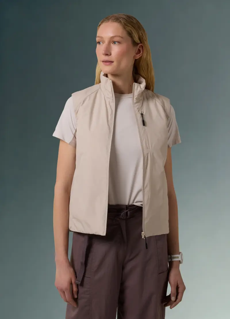 Gilet Imbottito Altavia With Deborah Compagnoni, Donna, Beige