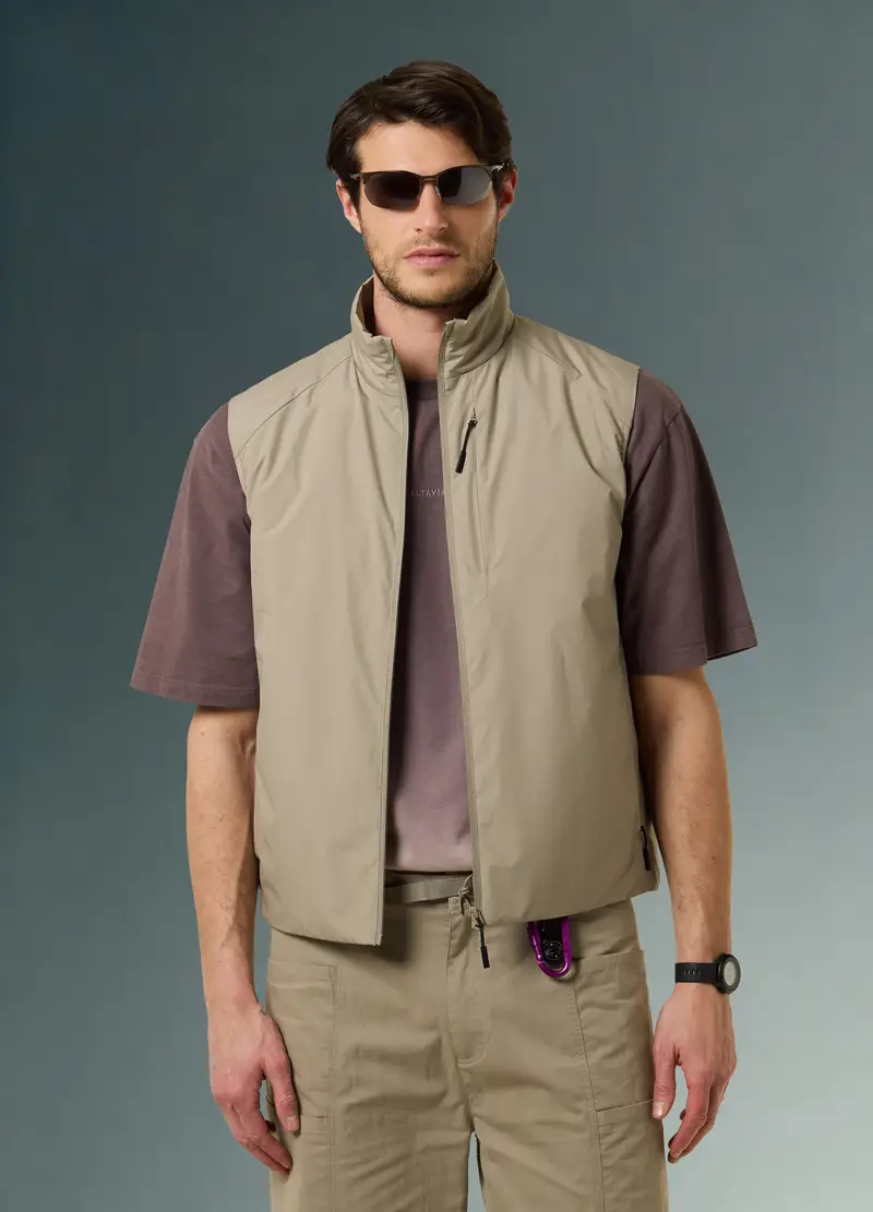 Gilet Imbottito Altavia With Deborah Compagnoni, Uomo, Beige