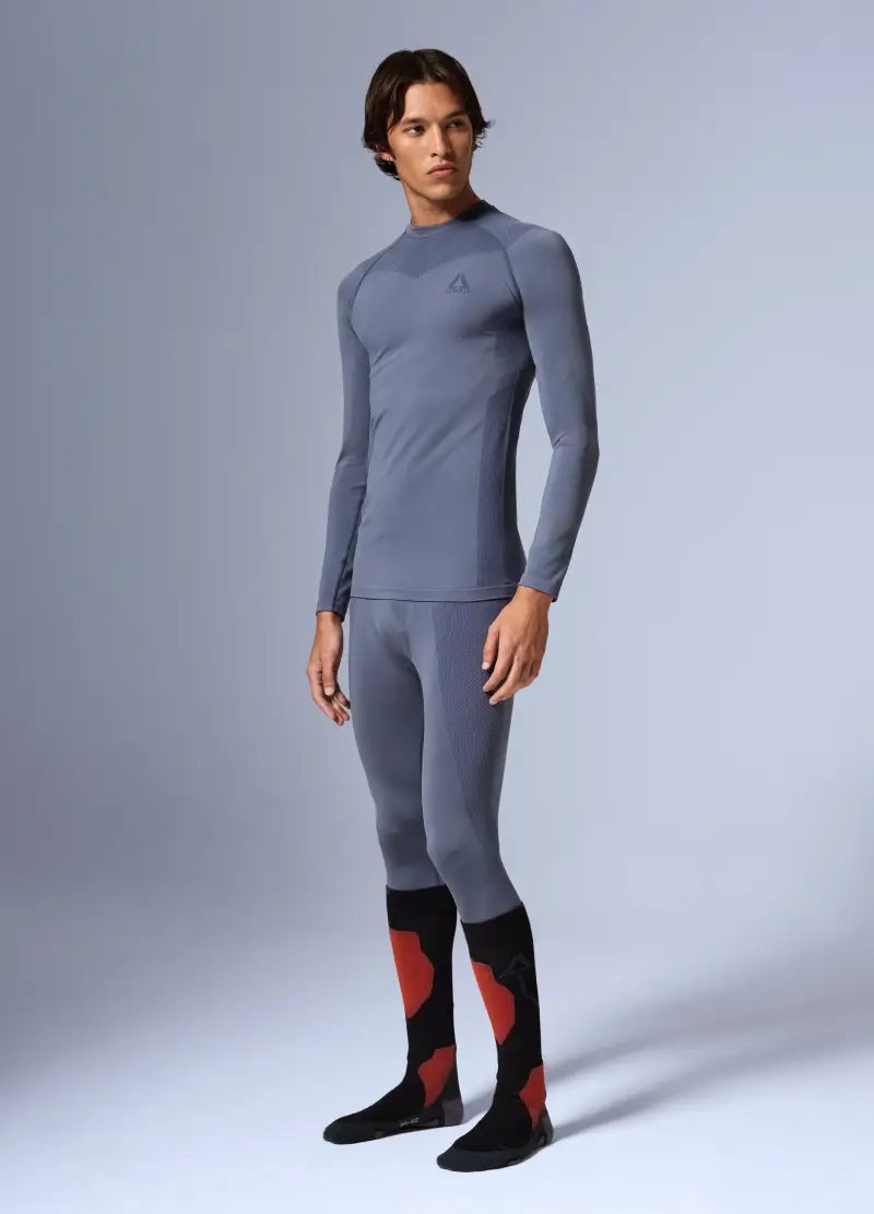 Leggings Termici Seamless Altavia With Deborah Compagnoni, Unisex, Blu