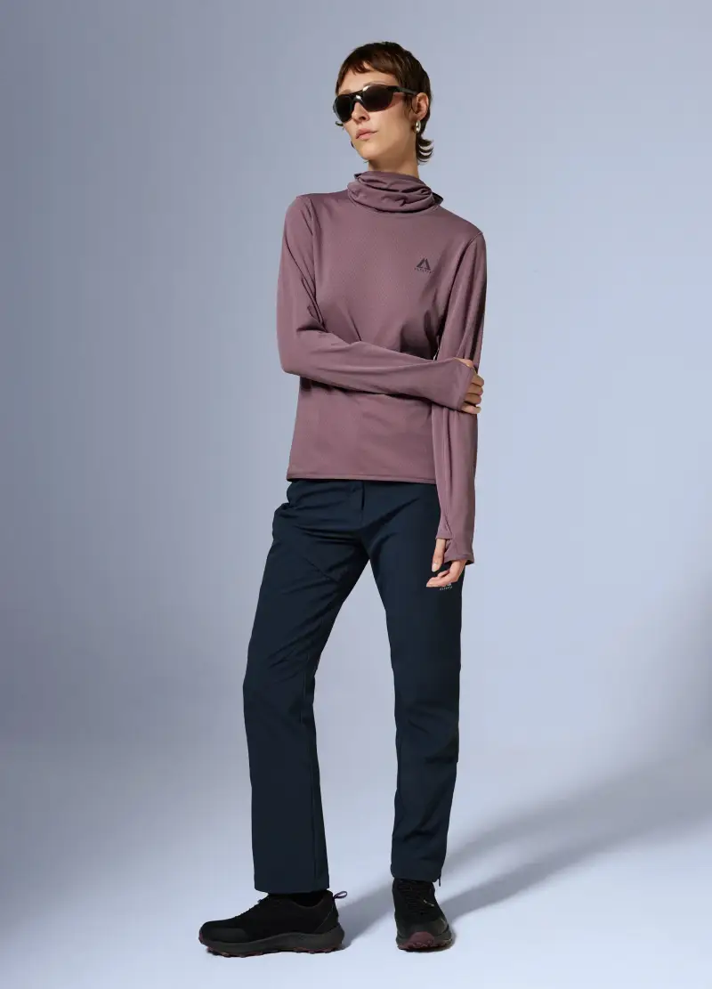 Maglia A Maniche Lunghe Con Cappuccio Altavia With Deborah Compagnoni, Donna, Viola