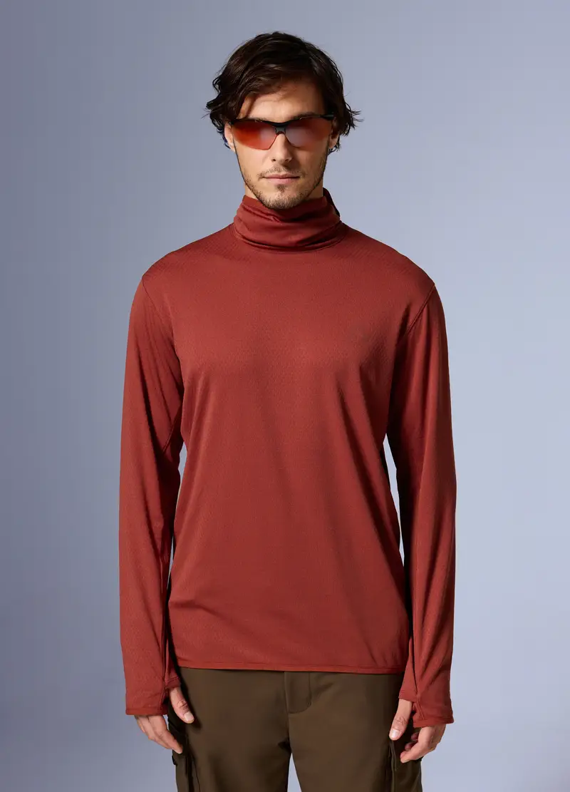 Maglia A Maniche Lunghe Con Cappuccio Altavia With Deborah Compagnoni, Unisex, Rosso miniatura 3