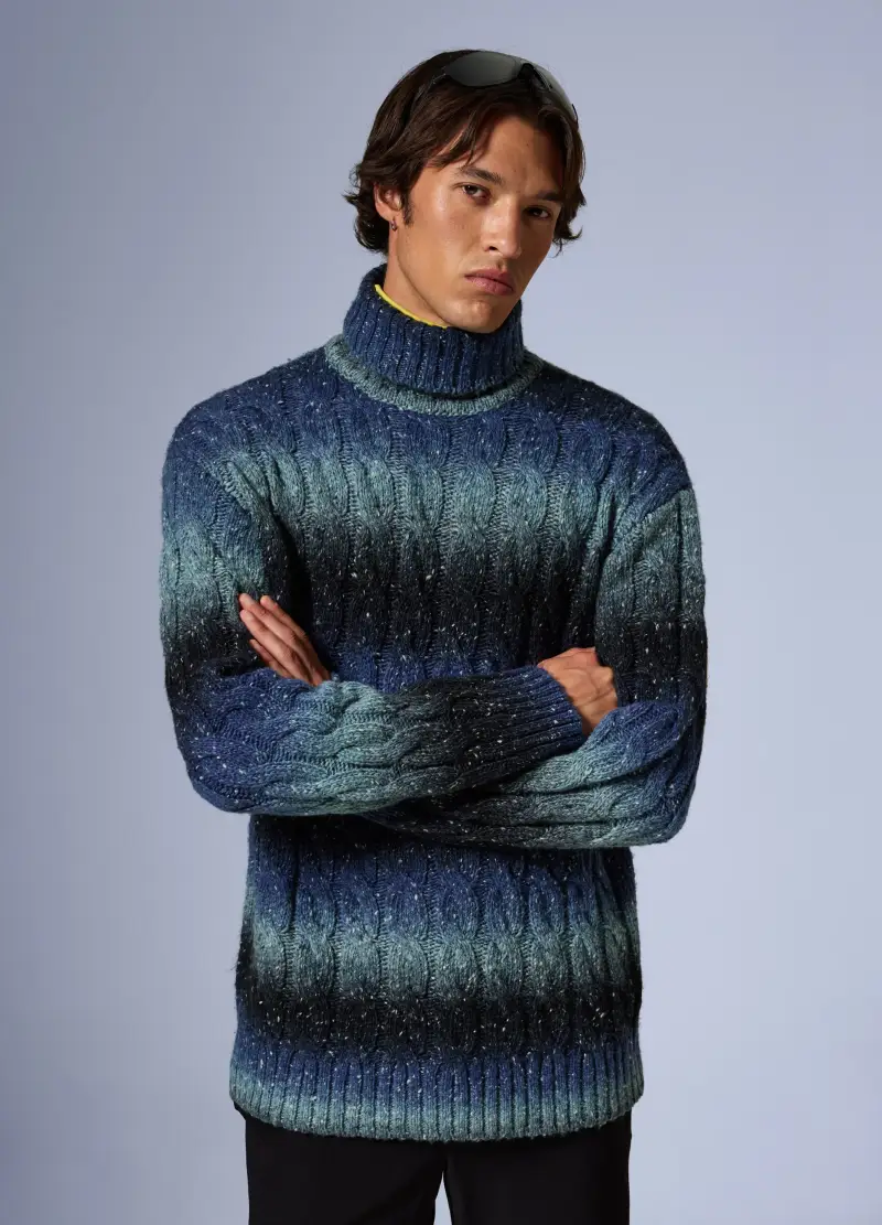 Maglione A Collo Alto Altavia With Deborah Compagnoni, Unisex, Blu miniatura 2