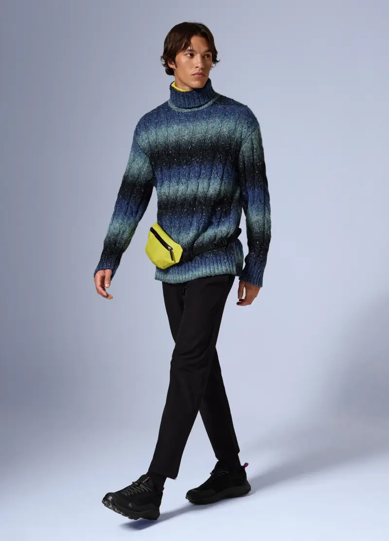 Maglione A Collo Alto Altavia With Deborah Compagnoni, Unisex, Blu