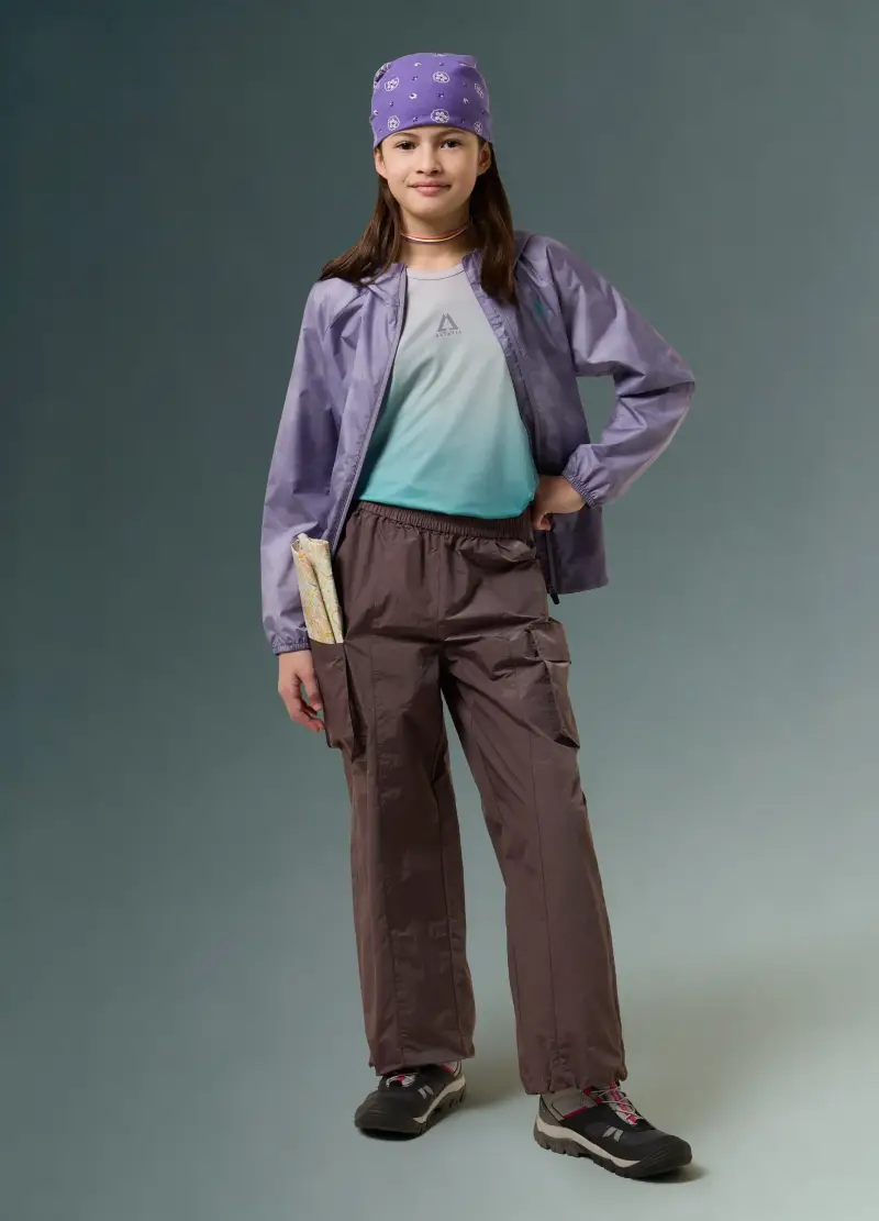 Pantalone Cargo Wide Leg Altavia With Deborah Compagnoni, Bambina, Viola