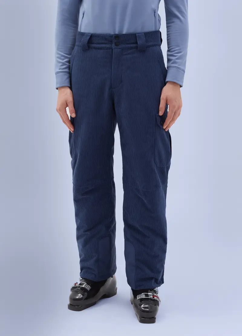 Pantalone Sci In Velluto Altavia With Deborah Compagnoni, Uomo, Blu miniatura 2