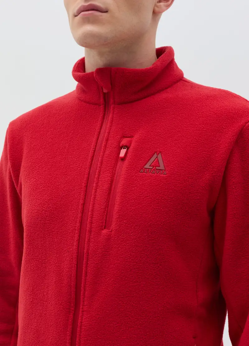 Pile Full-zip Altavia With Deborah Compagnoni, Uomo, Rosso miniatura 3