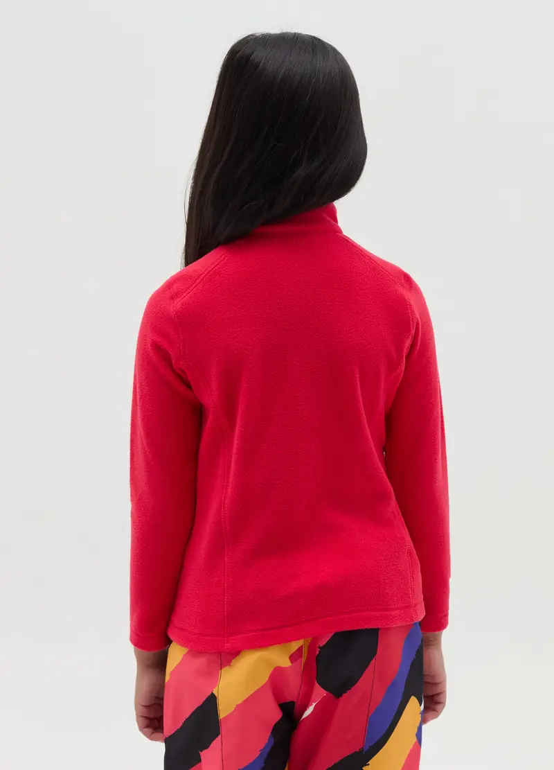 Pile Half Zip Altavia With Deborah Compagnoni, Bambina, Rosso miniatura 2