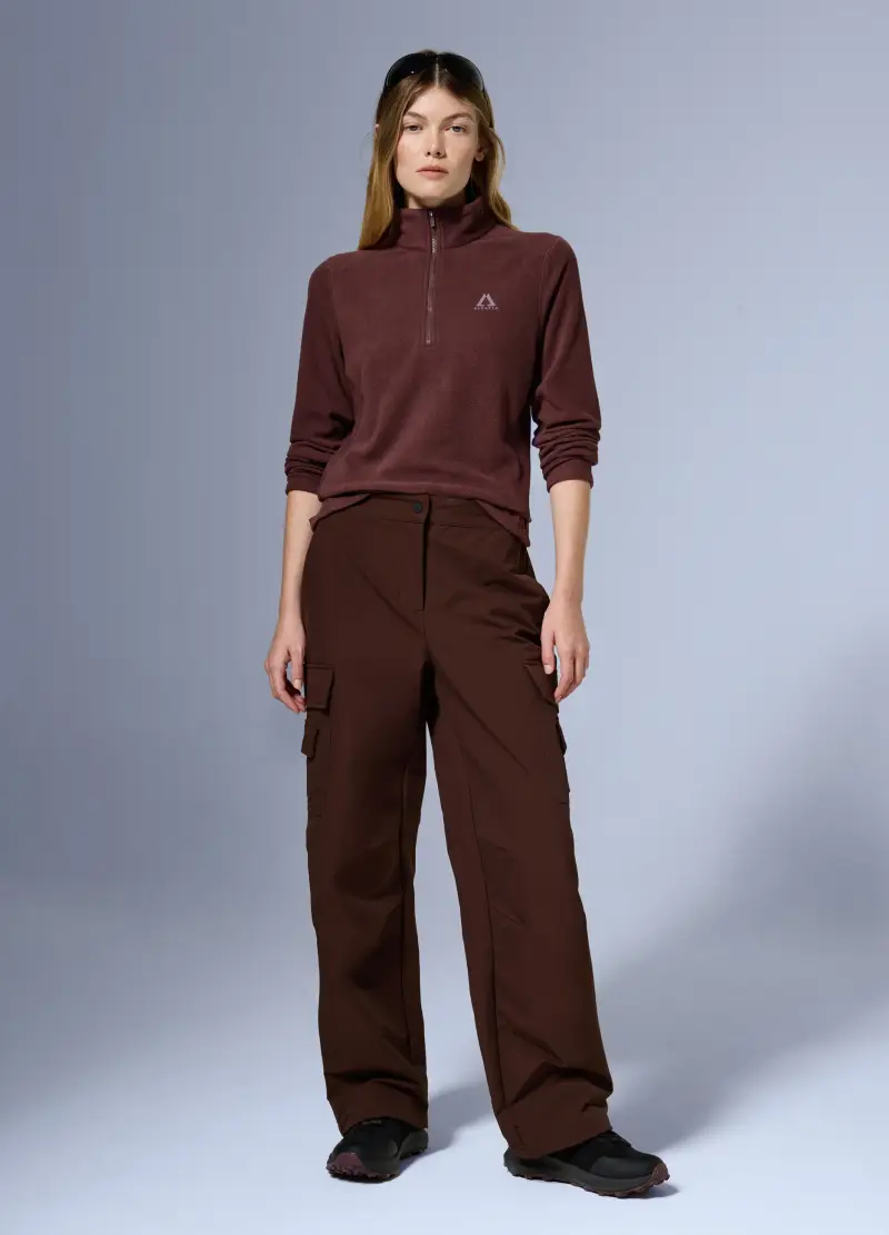 Pile Half Zip Altavia With Deborah Compagnoni, Donna, Viola miniatura 2