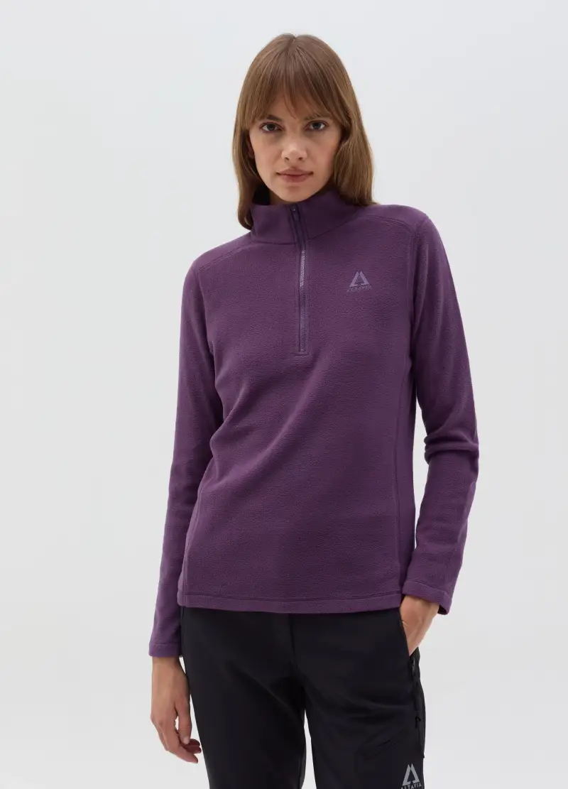 Pile Half Zip Altavia With Deborah Compagnoni, Donna, Viola miniatura 2