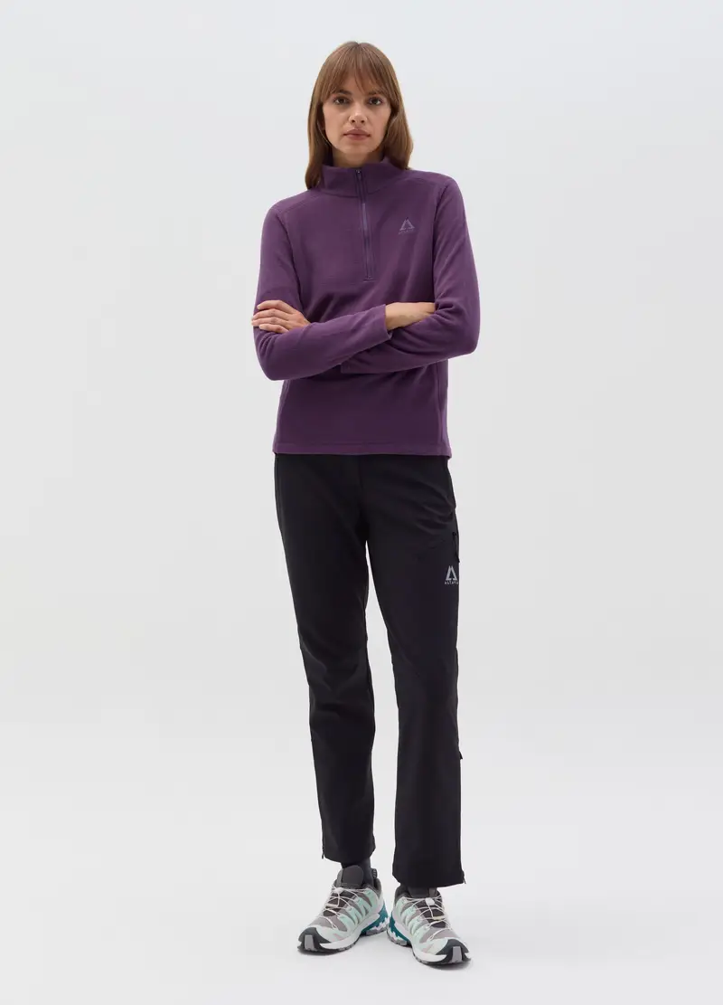 Pile Half Zip Altavia With Deborah Compagnoni, Donna, Viola