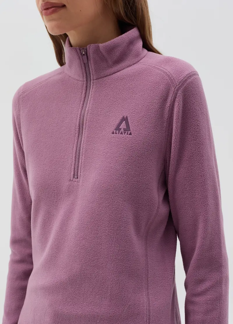 , Pile Half Zip Altavia With Deborah Compagnoni, Donna, Viola miniatura 3