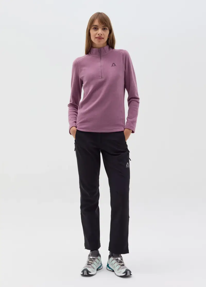 Pile Half Zip Altavia With Deborah Compagnoni, Donna, Viola