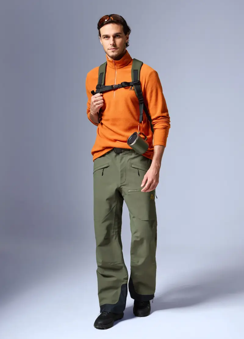 Pile Half Zip Altavia With Deborah Compagnoni, Unisex, Arancione