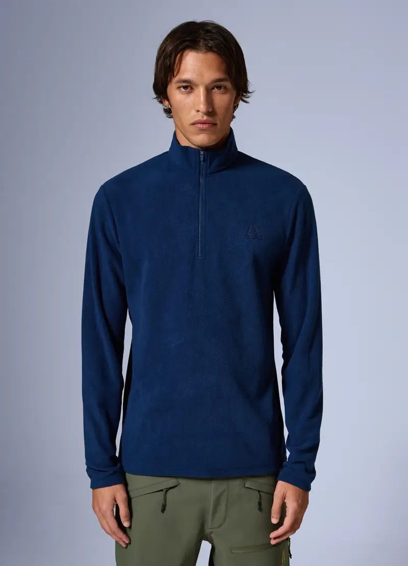 Pile Half Zip Altavia With Deborah Compagnoni, Unisex, Blu miniatura 2