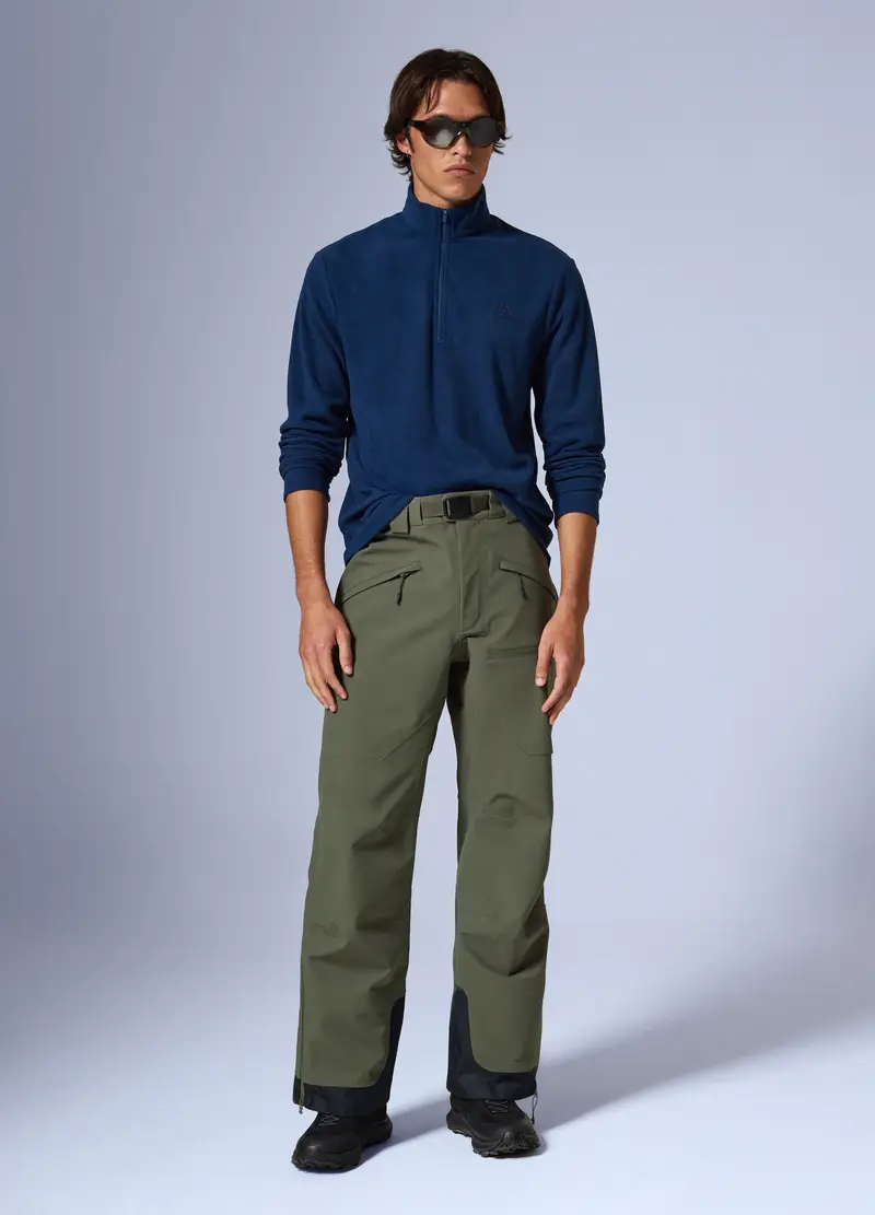 Pile Half Zip Altavia With Deborah Compagnoni, Unisex, Blu