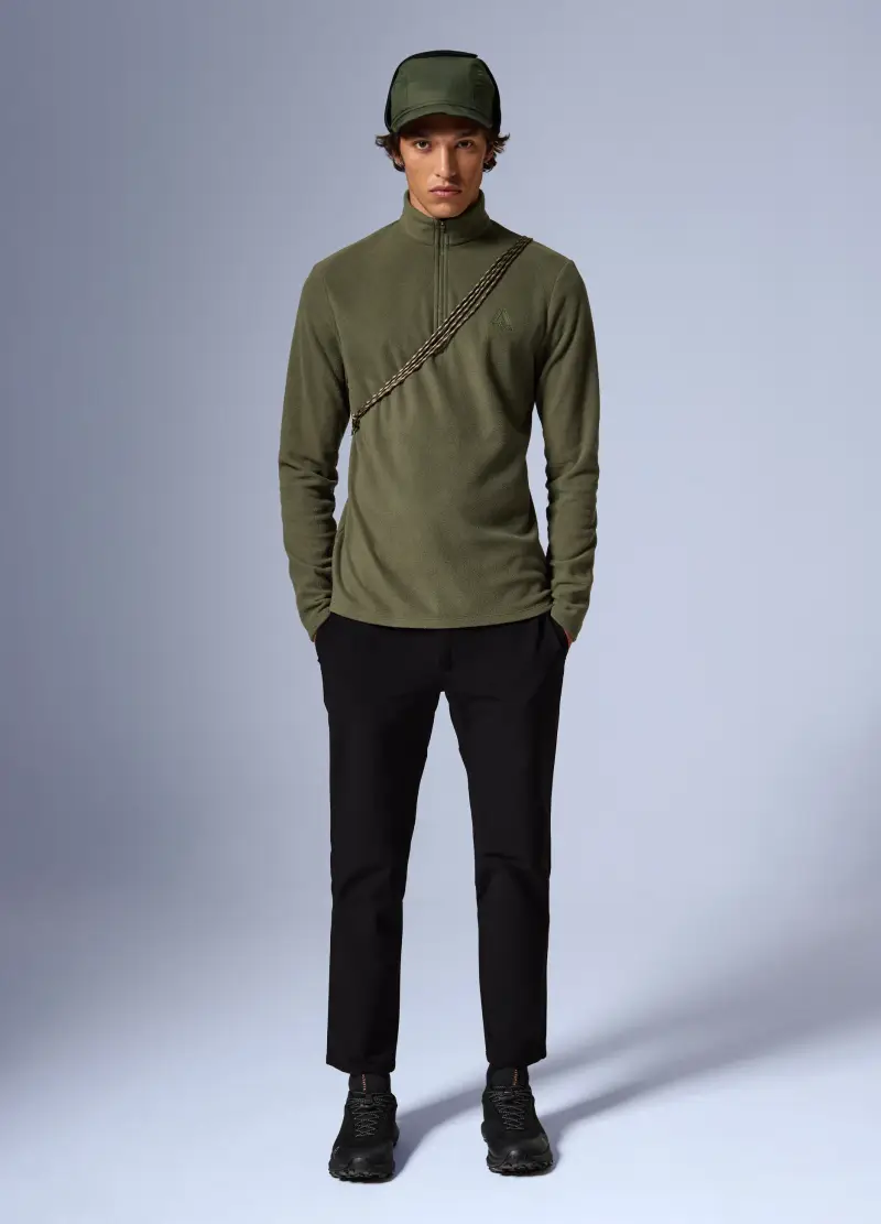 Pile Half Zip Altavia With Deborah Compagnoni, Unisex, Verde