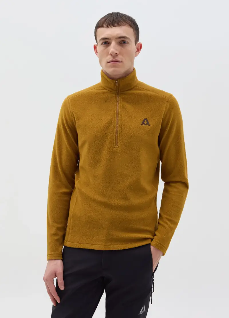 Pile Half-zip Altavia With Deborah Compagnoni, Uomo, Marrone miniatura 2