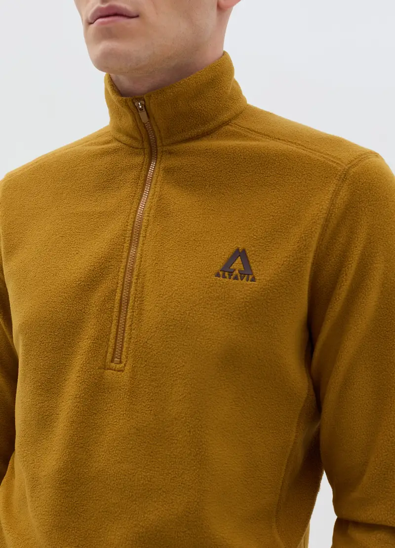 Pile Half-zip Altavia With Deborah Compagnoni, Uomo, Marrone miniatura 3