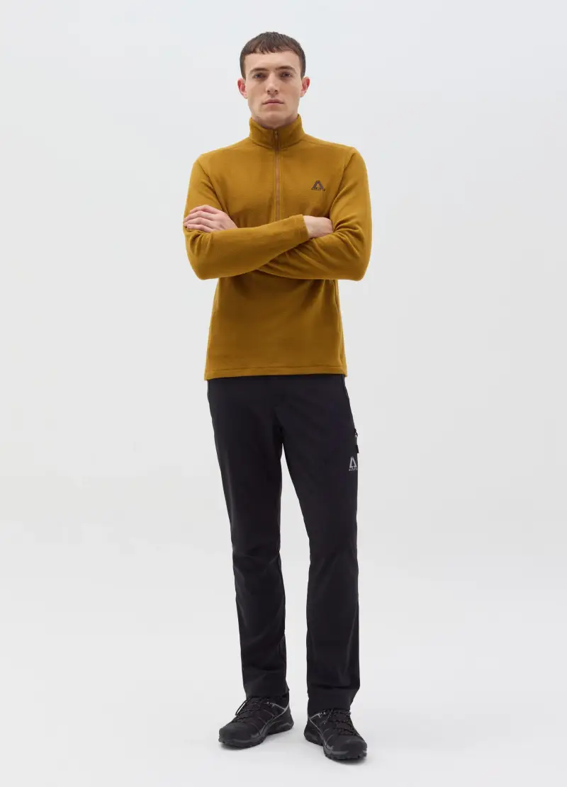 Pile Half-zip Altavia With Deborah Compagnoni, Uomo, Marrone