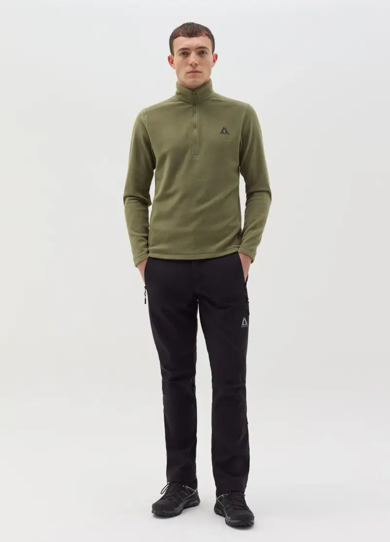 Pile Half Zip Altavia With Deborah Compagnoni, Uomo, Verde