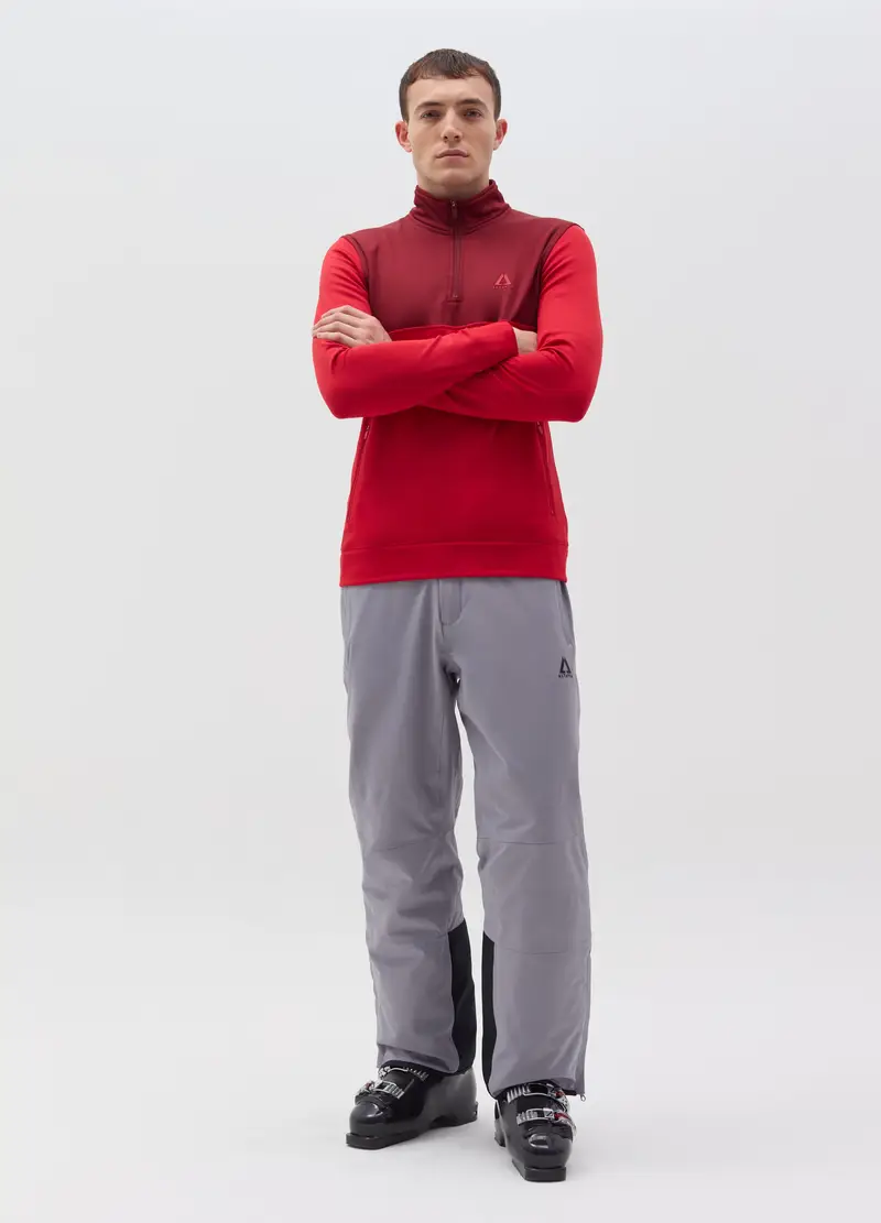 Pile Tecnico Half-zip Altavia With Deborah Compagnoni, Uomo, Rosso miniatura 2