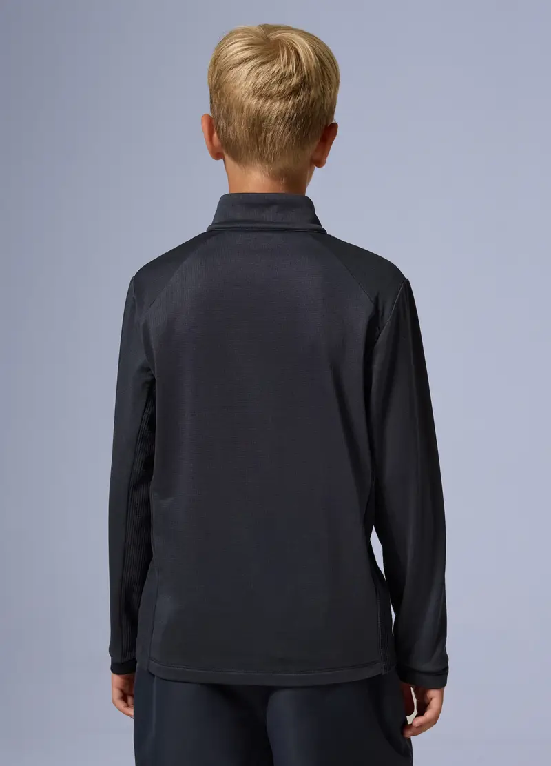 Pile Waffle Full Zip Altavia With Deborah Compagnoni, Unisex, Nero miniatura 3