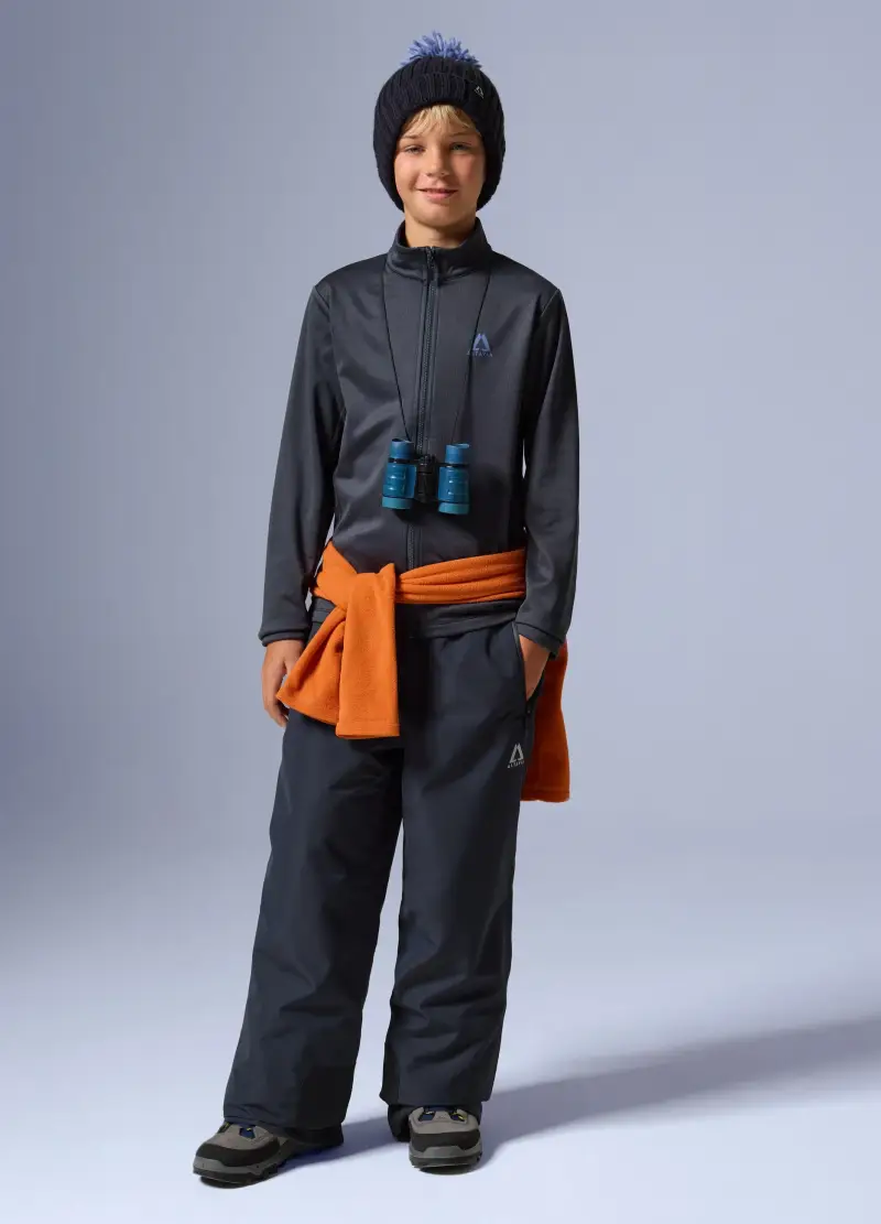 Pile Waffle Full Zip Altavia With Deborah Compagnoni, Unisex, Nero