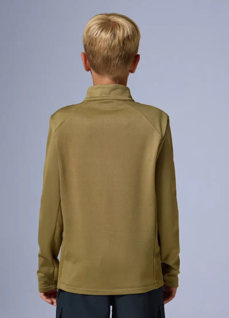 Pile Waffle Full Zip Altavia With Deborah Compagnoni, Unisex, Verde miniatura 3