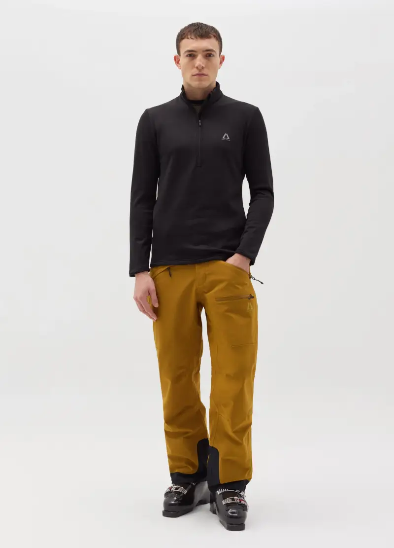 Pile Waffle Half Zip Altavia With Deborah Compagnoni, Uomo, Nero