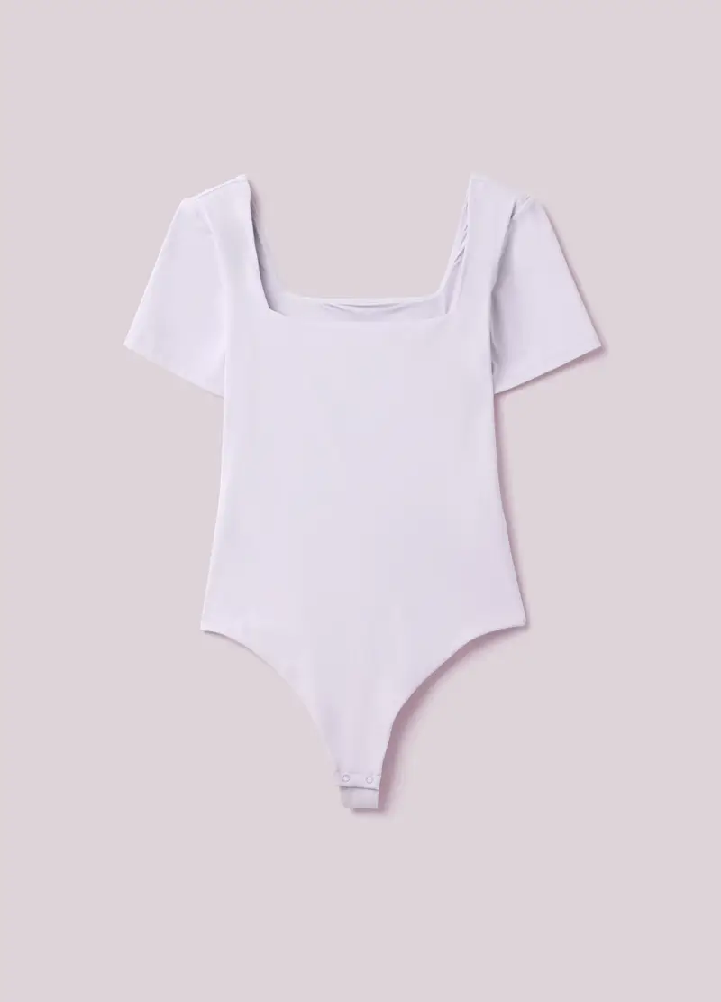 Body A Maniche Corte Con Scollo Squadrato Altavia Studio, Donna, Viola