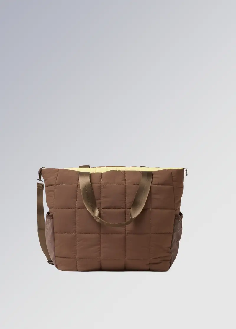 Borsa Shopper Imbottita Altavia Studio, Donna, Marrone miniatura 3