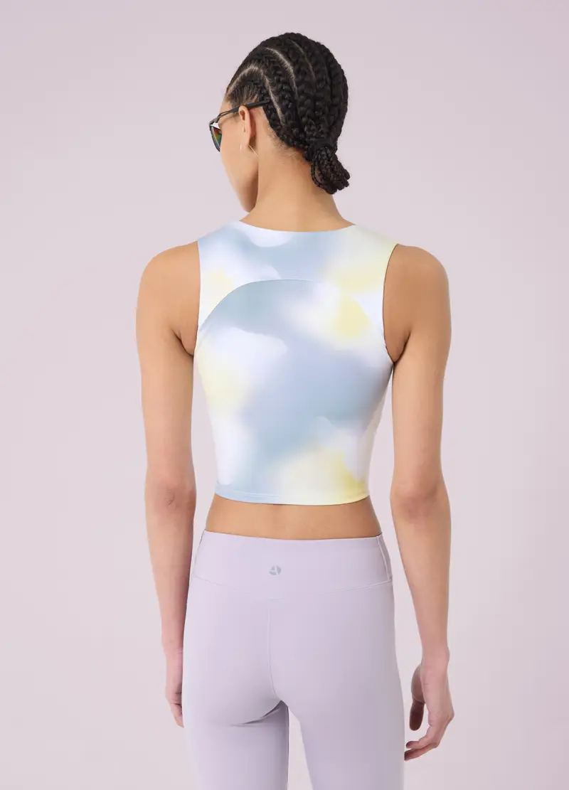 Crop Top Tie Dye Con Sostegno Leggero Altavia Studio, Donna, Multicolor miniatura 3