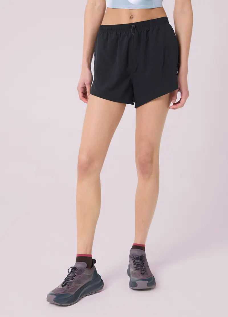 Fitness Shorts In Tessuto Leggero Altavia Studio, Donna, Nero miniatura 2