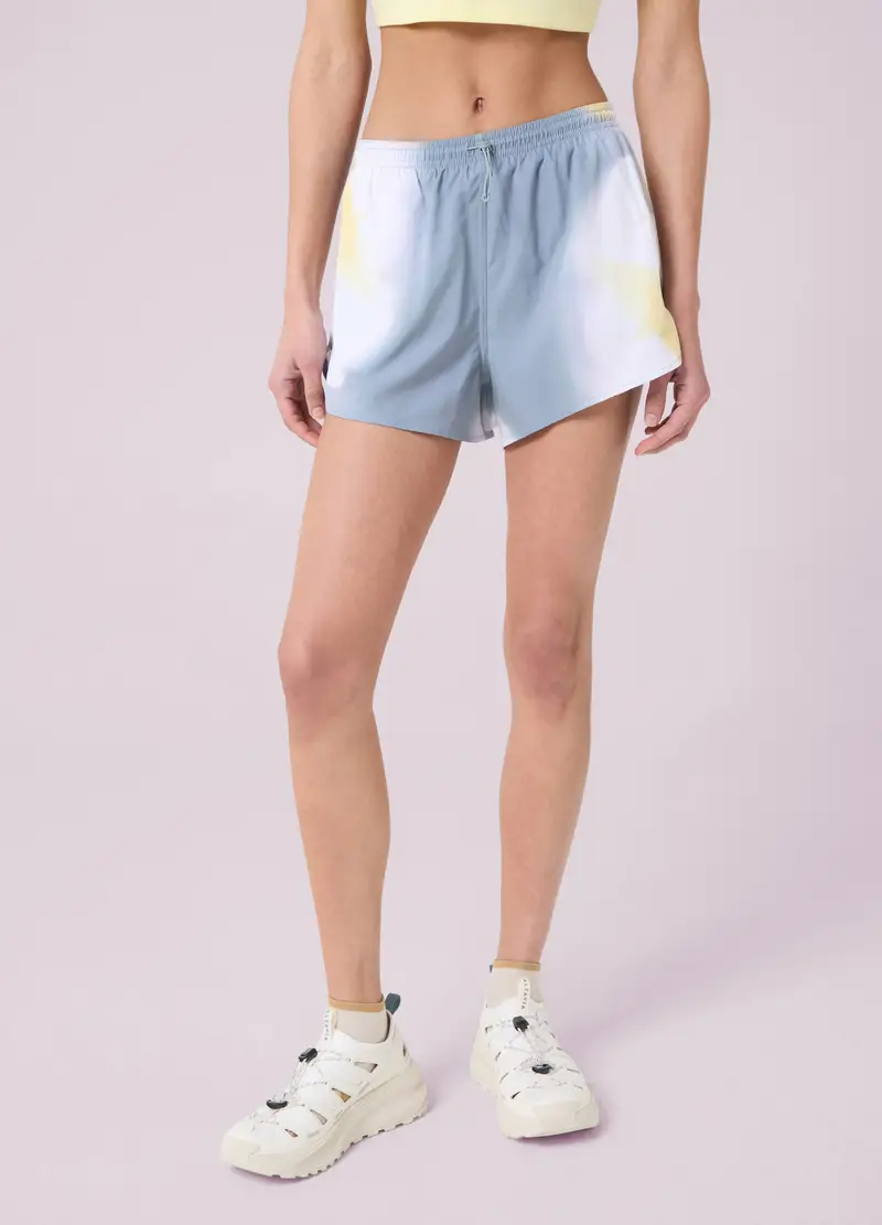 Fitness Shorts In Tessuto Leggero Tie Dye Altavia Studio, Donna, Multicolor miniatura 3