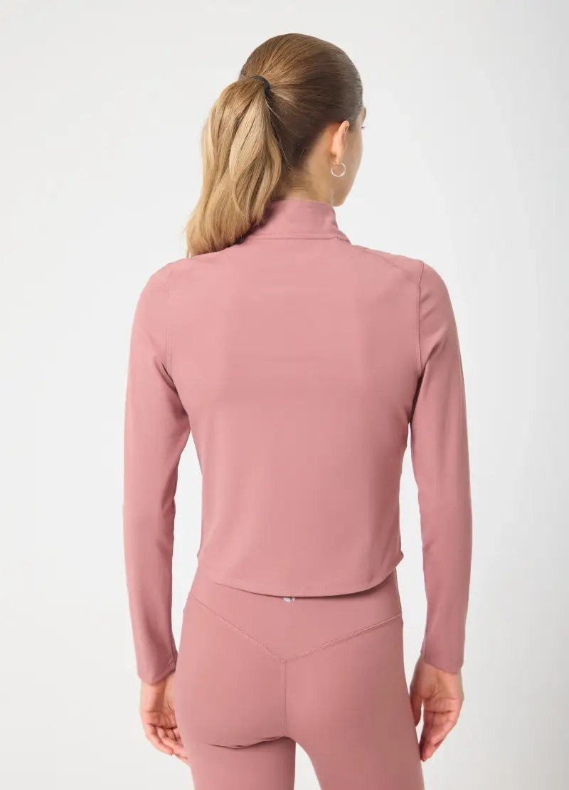 Full-zip Sportiva In Tessuto Elasticizzato Altavia Studio, Donna, Rosa miniatura 3