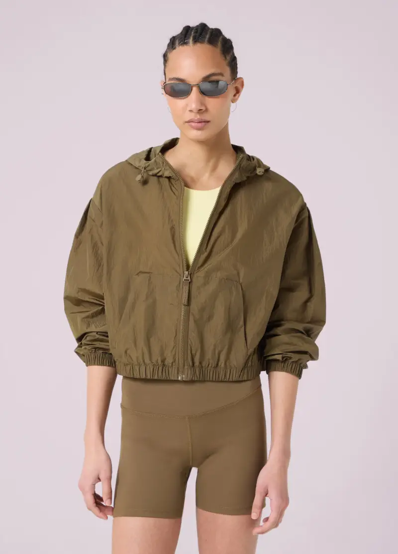 Giacca Leggera Con Cappuccio Altavia Studio, Donna, Verde