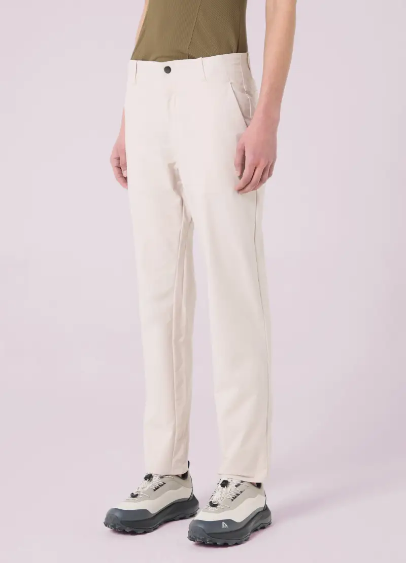 Pantaloni Straight In Tessuto Tecnico Altavia Studio, Donna, Bianco miniatura 2