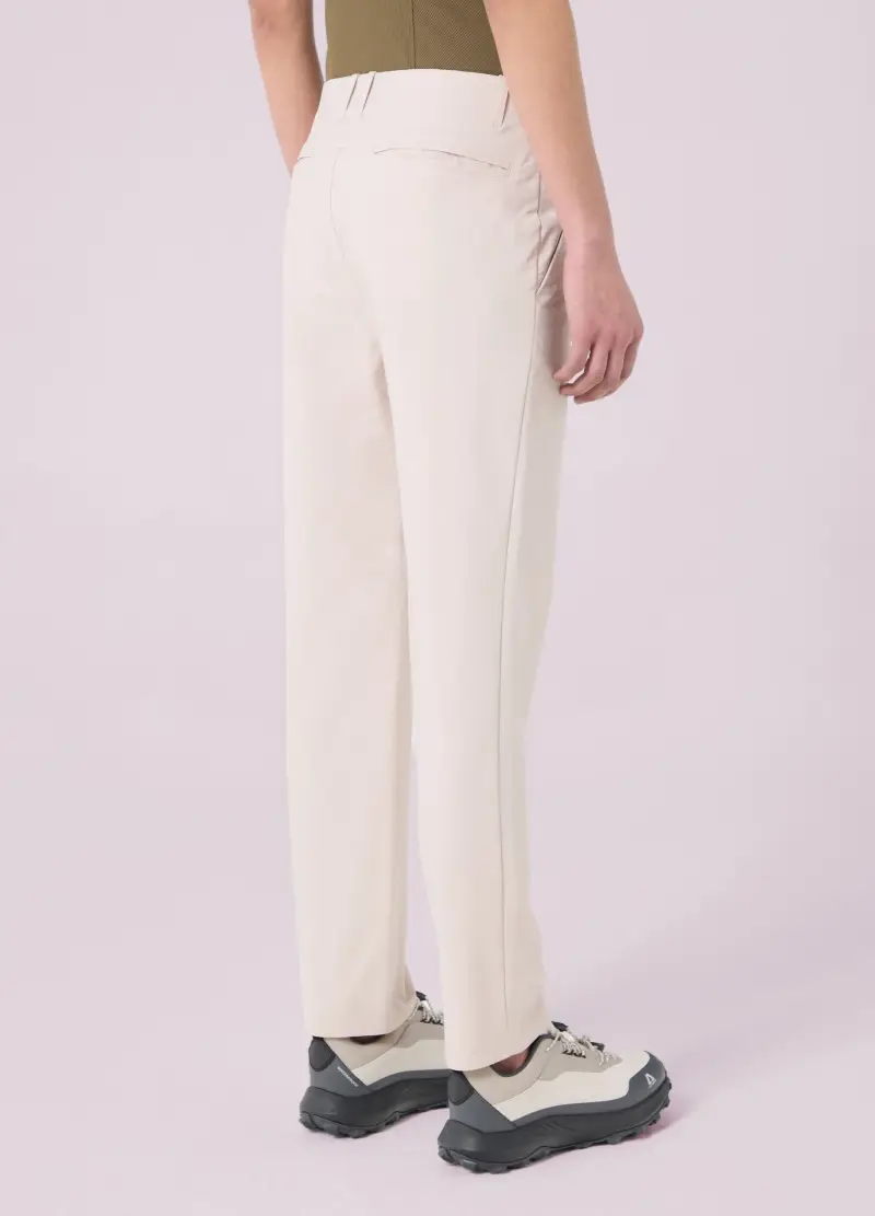 Pantaloni Straight In Tessuto Tecnico Altavia Studio, Donna, Bianco miniatura 3