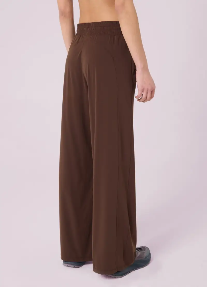 Pantaloni Wide Leg Con Coulisse Altavia Studio, Donna, Marrone miniatura 3