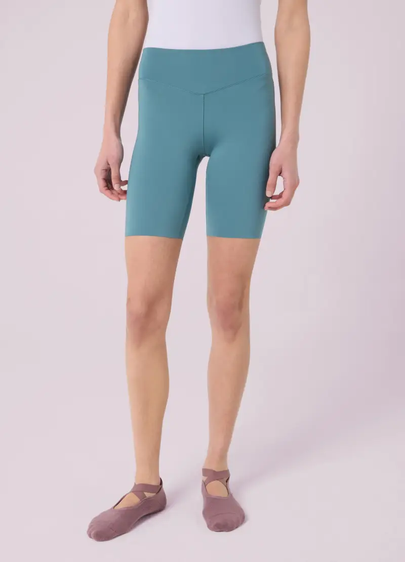 Shorts Biker In Tessuto Tecnico Altavia Studio, Donna, Azzurro