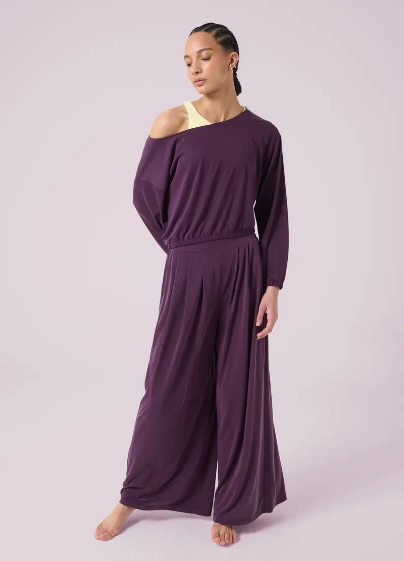 T-shirt Fluida Crop Altavia Studio, Donna, Viola miniatura 2